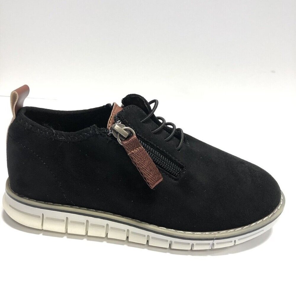 Steve Madden Kids’ Amarkk, Black Lace Sneakers, Boys’ Size 1 M.